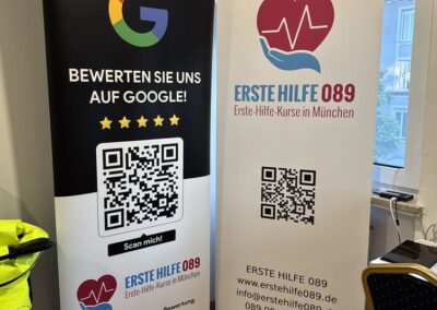 Kursraum Erste Hilfe 089 - Roll-Ups